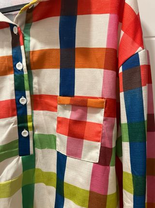 Camisa cuadros multicolor
