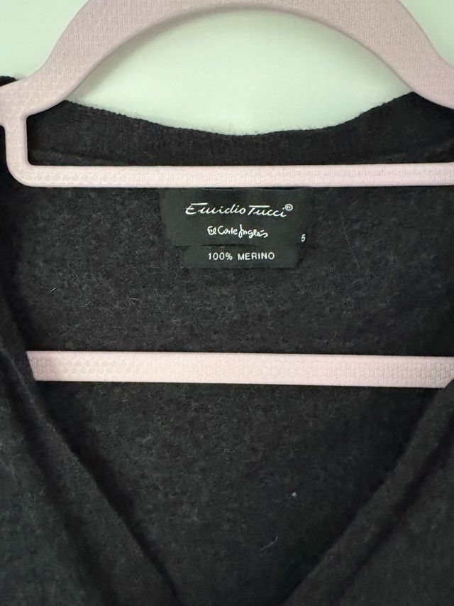 Cárdigan Emidio Tucci Gris Talla S