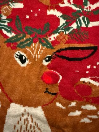 Jersey Navideño Reno Esmara Rojo Talla M