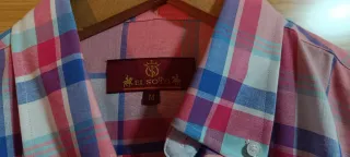 Camisa El Soto cuadros rosa y azul