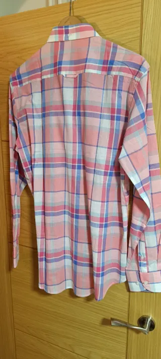 Camisa El Soto cuadros rosa y azul