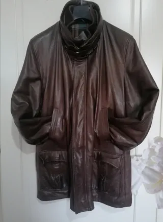 Giaccone uomo in vera pelle- XXL pelliccia vera