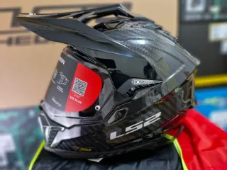 Casco Moto Trail Explorer Negro Carbono
