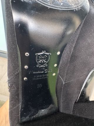 Botines negros Massimo Dutti