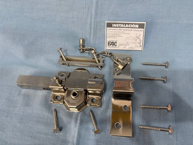 Cerrojo FAC con cadena de seguridad, sin llave