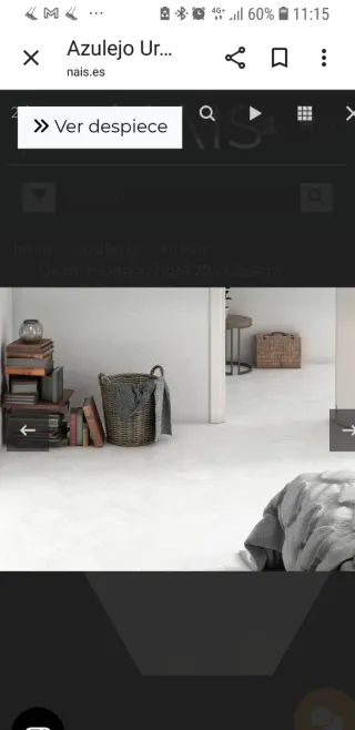 Azulejos hexagonales NAIS blancos nuevos