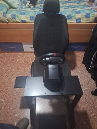 Asiento con volante y pedales para PC/PS4/PS5
