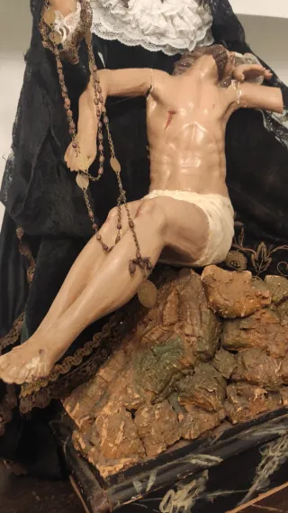 Virgen Dolorosa y Cristo Yacente Capipota S. XIX