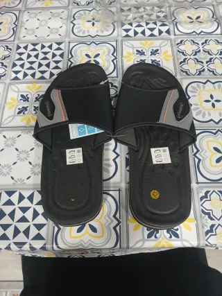Chanclas DSAMER Negras y Grises Talla 42