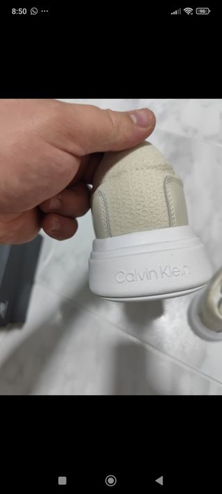 Zapatillas Calvin Klein Beige Mujer Originales