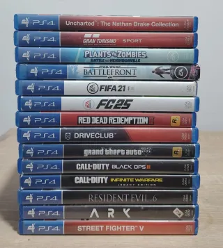 LOTE COMPLETO 15 JUEGOS PS4 (Grandes Títulos)