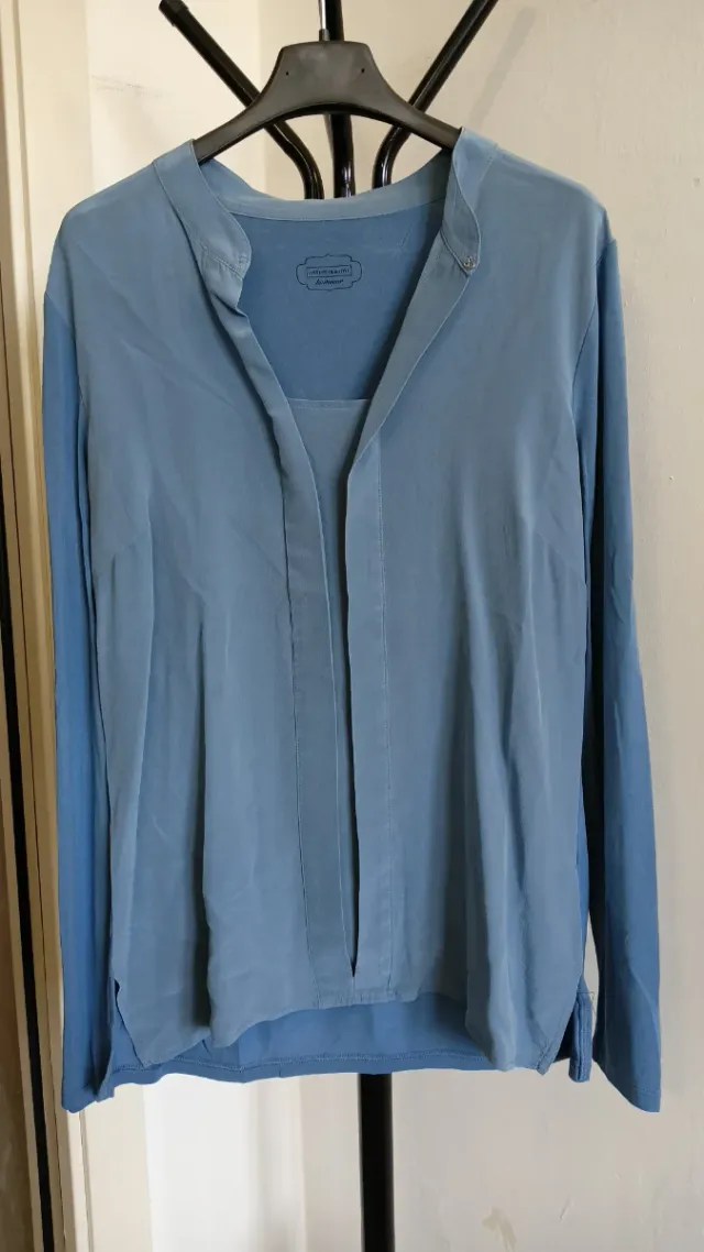 Maglia donna intimissimi azzurra taglia s