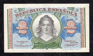 Billete 2 Pesetas República Española 1938