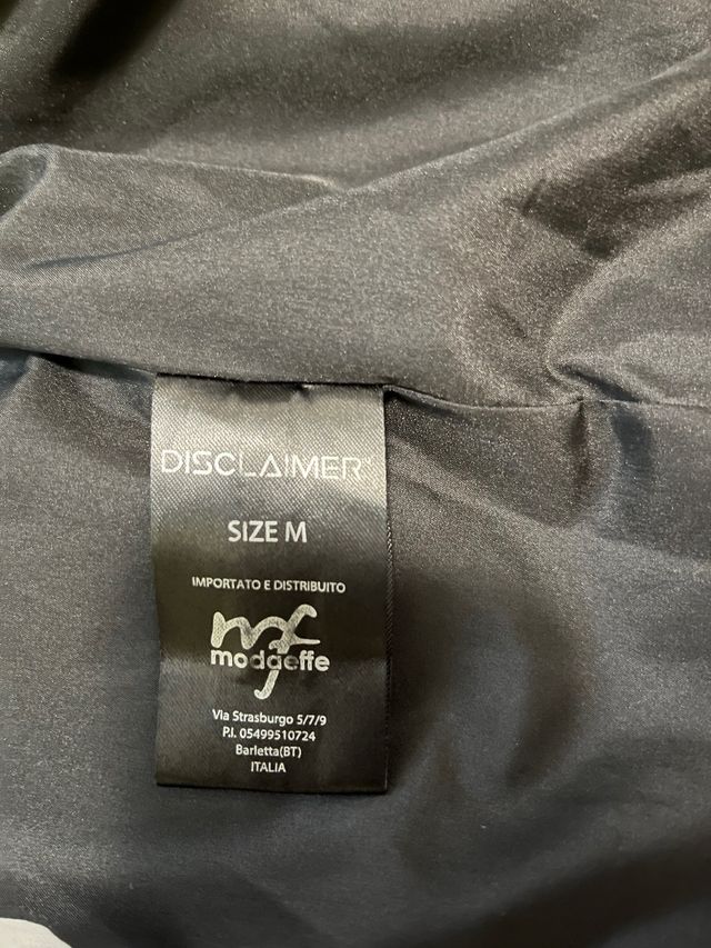 Giacca invernale Disclaimer nera