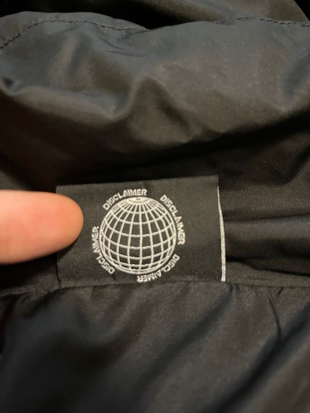 Giacca invernale Disclaimer nera