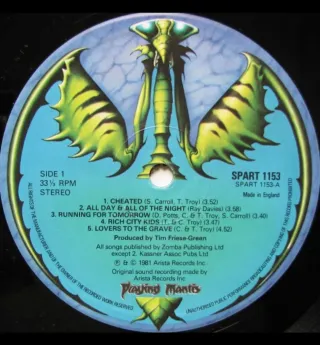 Praying Mantis - Time Tells No Lies LP 1981