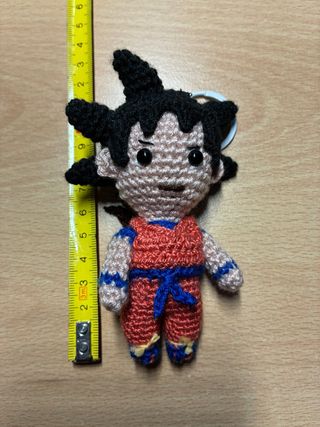 Llavero Son Goku Ganchillo