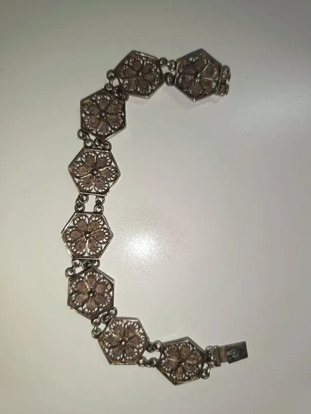 Braccialetto Filigrana Metallo Anticato