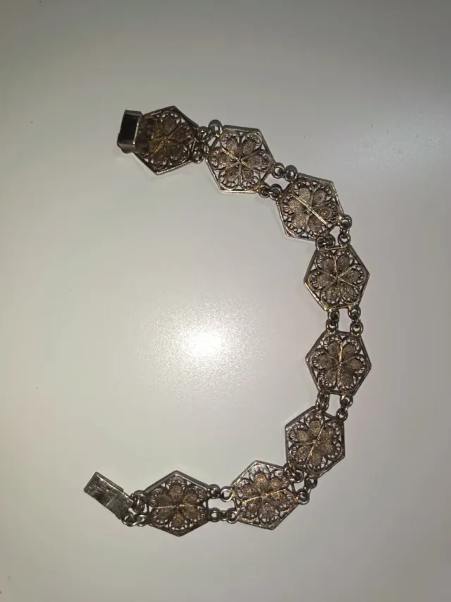 Braccialetto Filigrana Metallo Anticato