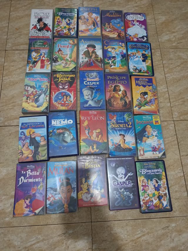 Lote Películas VHS Disney Clásicos