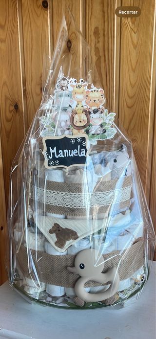 Tarta de pañales para bebé