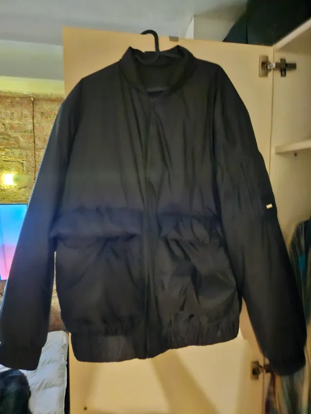 Chaqueta Bomber Rains Negra Talla XL