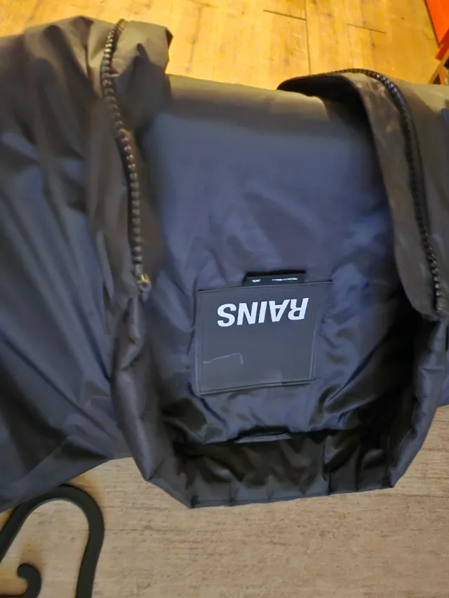 Chaqueta Bomber Rains Negra Talla XL