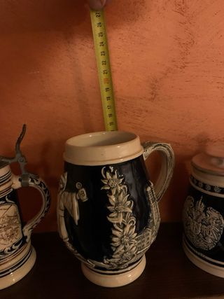 Set 3 Boccali Ceramica Decorati