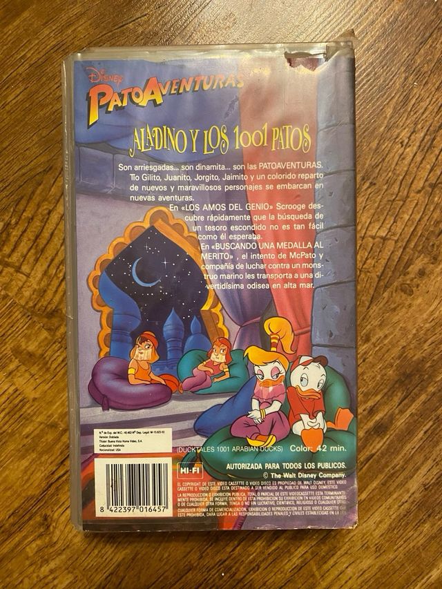 Patoaventuras VHS Aladino y los 1001 Patos