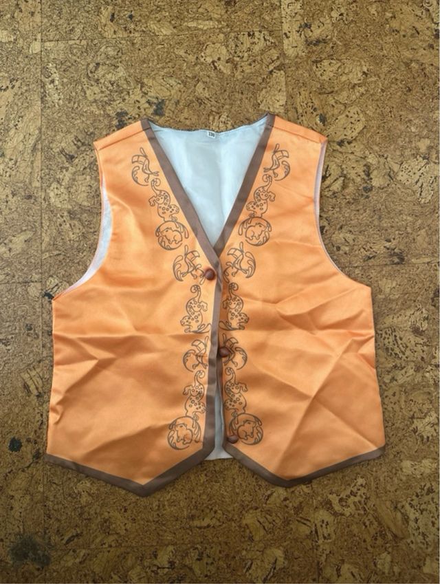 Disfraz infantil camisa, chaleco y pañuelo