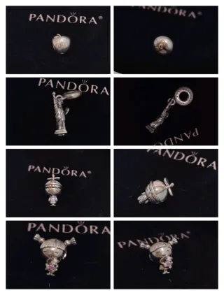 PANDORA - Lote 2 Pulseras con Charms