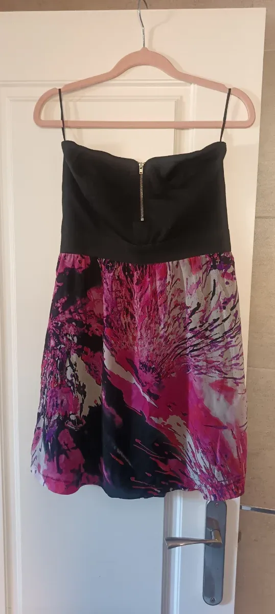 Vestido palabra de honor Bershka Talla L