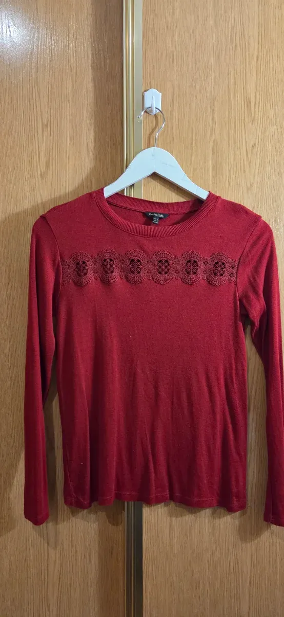 Blusa Massimo Dutti Roja Talla S