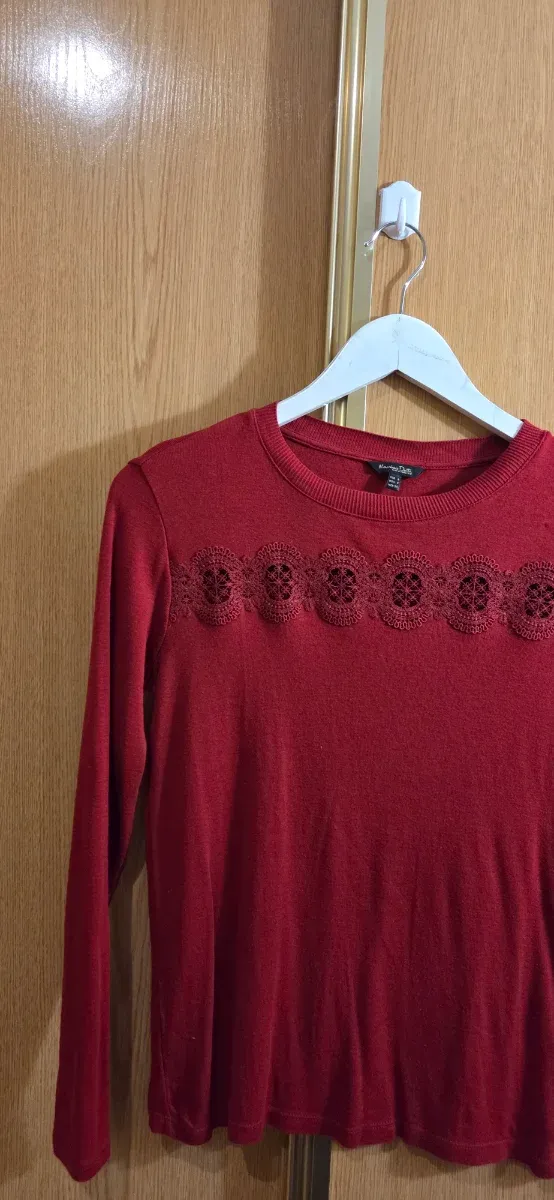 Blusa Massimo Dutti Roja Talla S