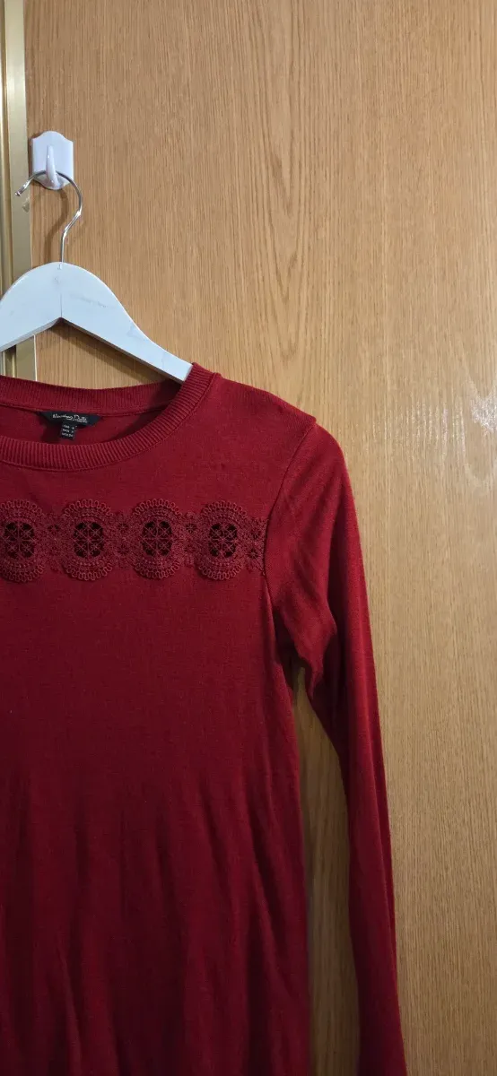 Blusa Massimo Dutti Roja Talla S