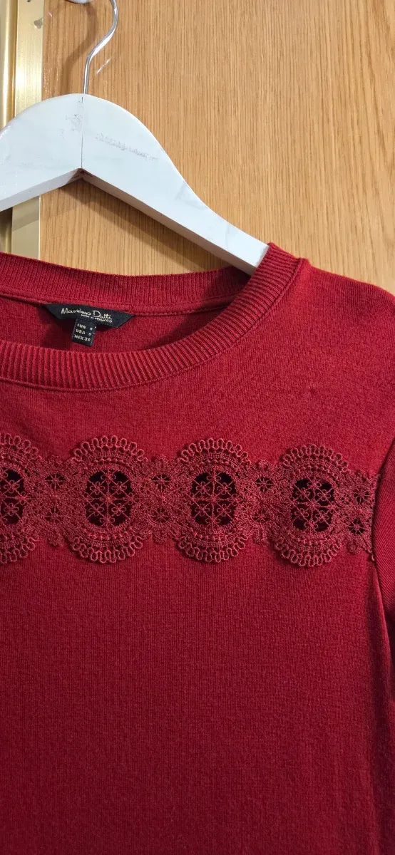 Blusa Massimo Dutti Roja Talla S