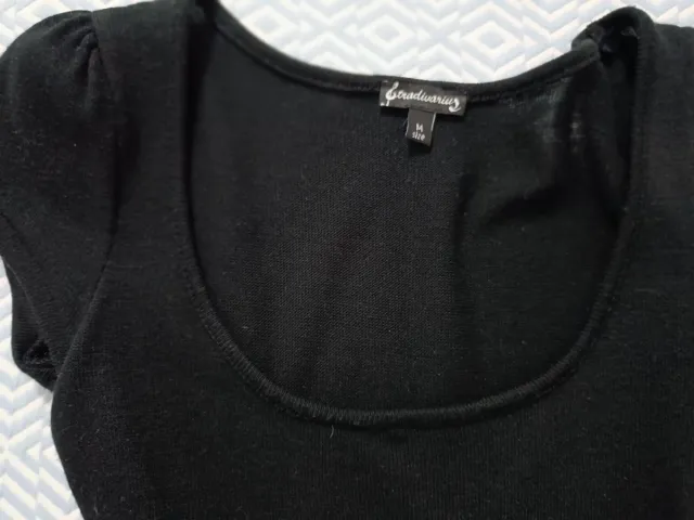 Vestido negro fiesta con cinta de raso