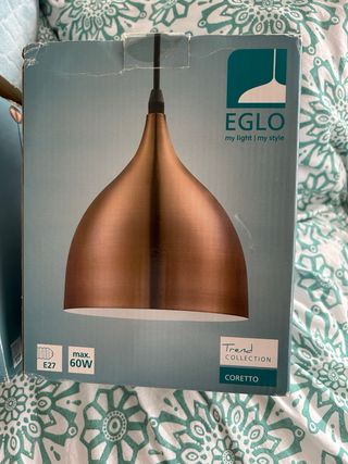 lampara  Colgante de techo Eglo Coretto Cobre