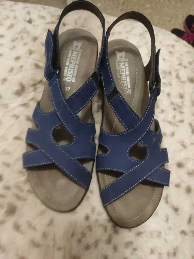 Sandalias Mephisto Azul Talla 37