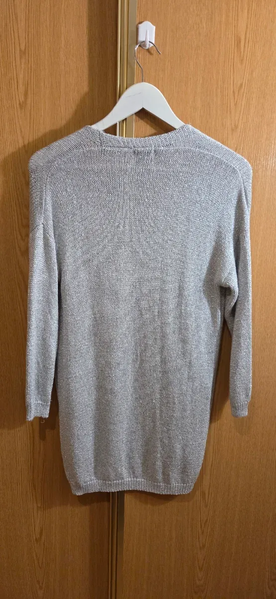 Renatta & Go Cárdigan Plateado Talla S