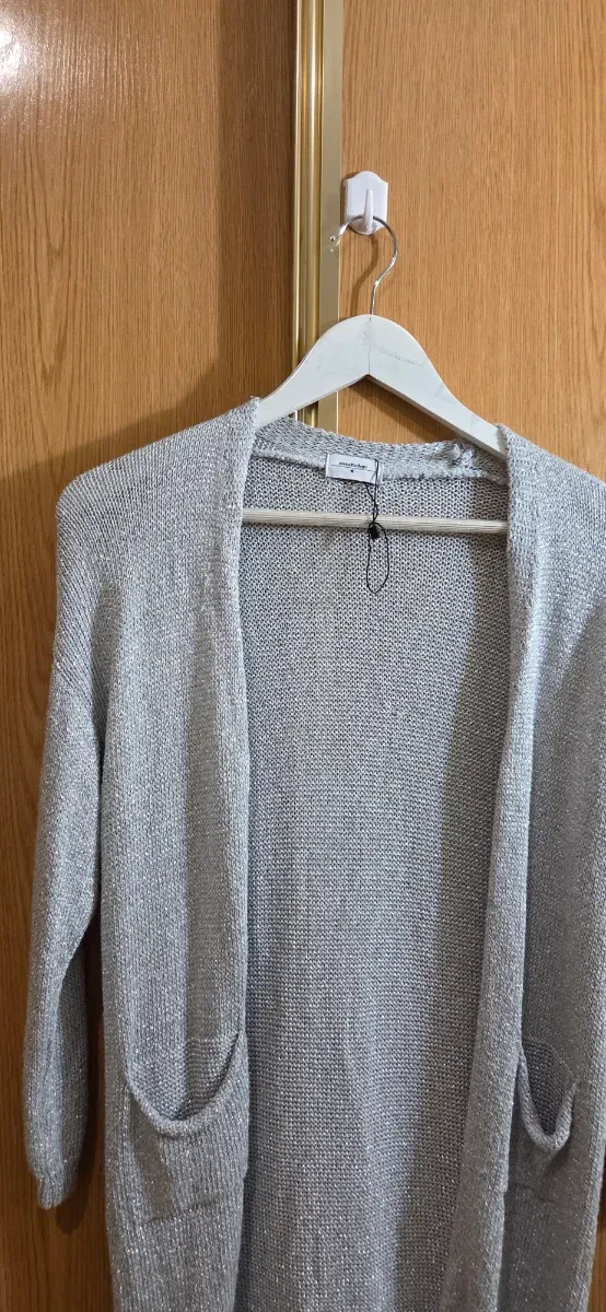 Renatta & Go Cárdigan Plateado Talla S