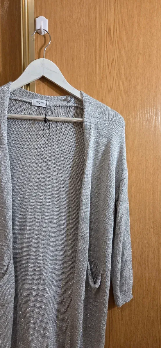 Renatta & Go Cárdigan Plateado Talla S