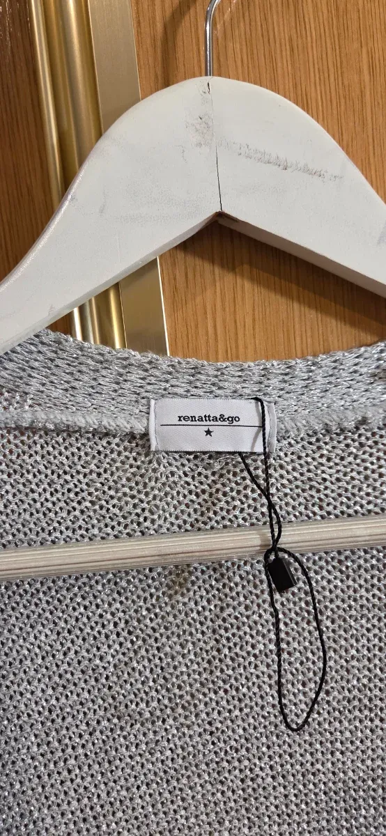 Renatta & Go Cárdigan Plateado Talla S