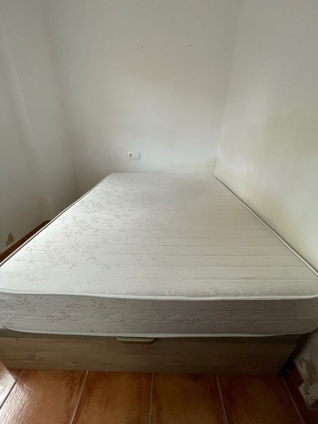 Cama 135x190 con Matress Aloe Vera y Almacenaje