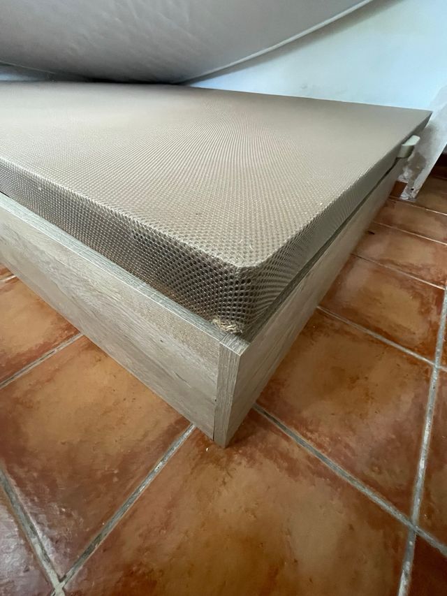 Cama 135x190 con Matress Aloe Vera y Almacenaje