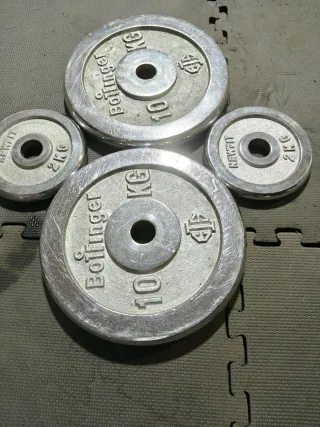 PESAS DISCOS 30 MM CROMADOS