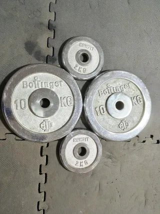 PESAS DISCOS 30 MM CROMADOS