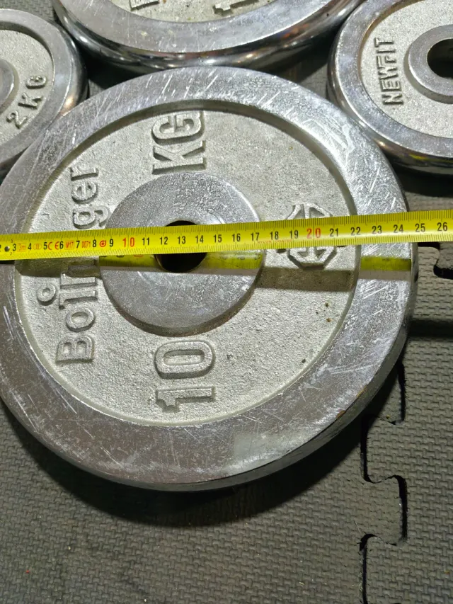 DISCOS PESAS 30 MM CROMADOS