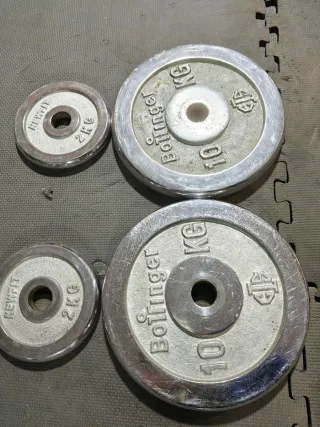 PESAS DISCOS 30 MM CROMADOS