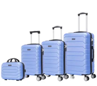 4 Maletas de Viaje Elegantes – Color Lila Azulado